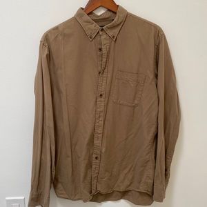 Casual beige button down